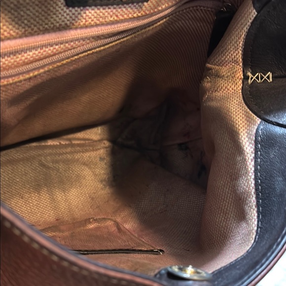 Brown vintage Dooney and Bourke  Leather Shoulder Bag - Picture 10 of 13